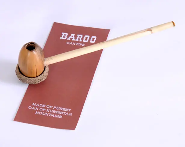 Baroo Natural Smoking Pipe by Milad Mohajeri