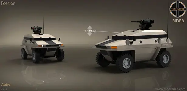Basiani Rider High-Tech Armored Vehicle by Giorgi Tedoradze