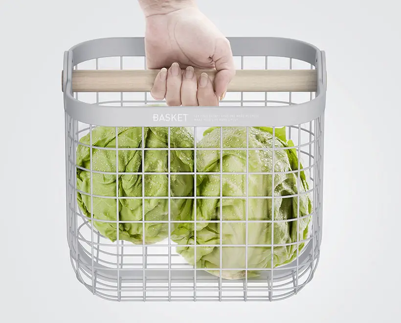 Transformable Basket Concept From Low to Tall in One Swing by Kong Li