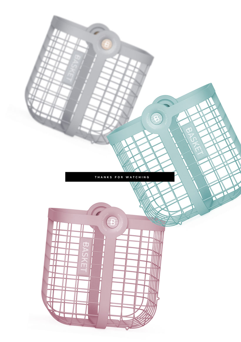Transformable Basket Concept From Low to Tall in One Swing by Kong Li