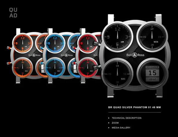 Bell & Ross QUAD Watch Concept by Alex Marzo