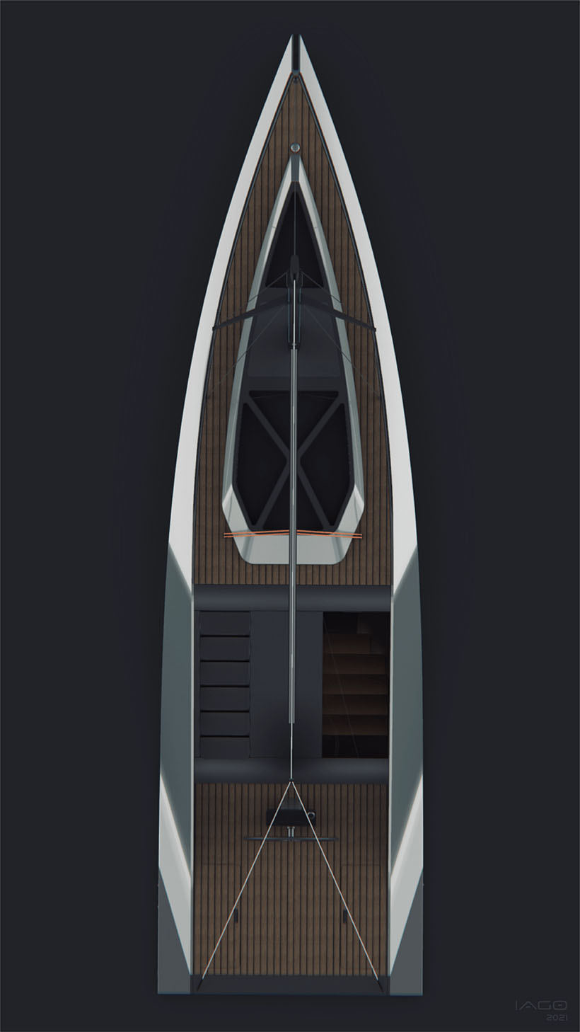 Beneteau Polaris 32 Electric Sailboat Concept by Iago Valiño