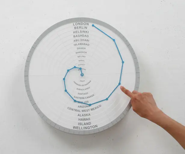 Bent Hands Clock by Gihawoo Design