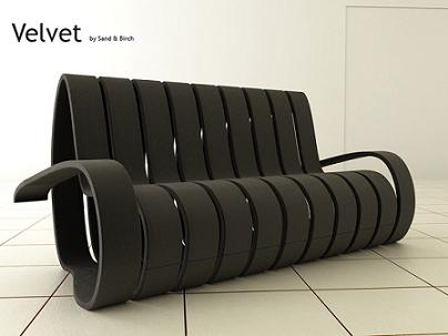 velvet ribbon sofa