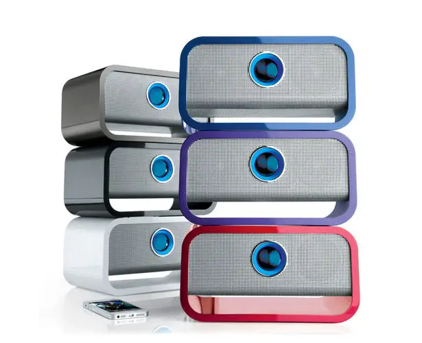 Big Blue Studio Wireless Bluetooth Speaker Features 2 Full-Range Speaker Drivers