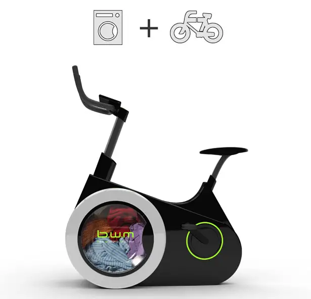 Bike Washing Machine : Wash Your Clothes While Riding The Stationary Bike