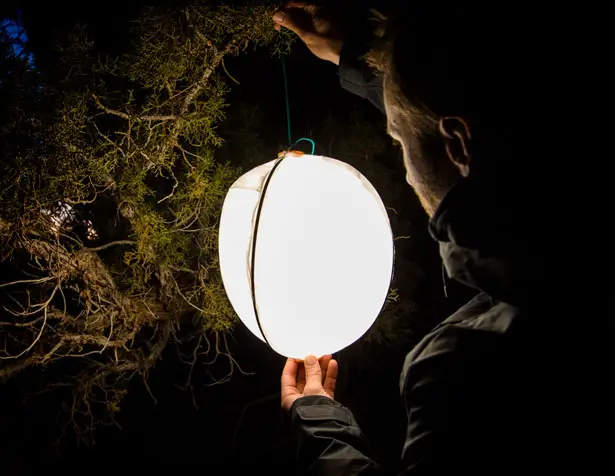 Biolite SiteLight XL Pop Light : Collapsible Moon-Like Lantern