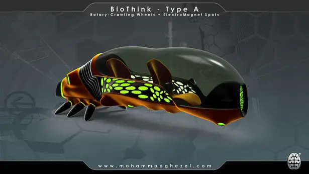 BioThink Futuristic Vehicle by Mohammad Ghezel