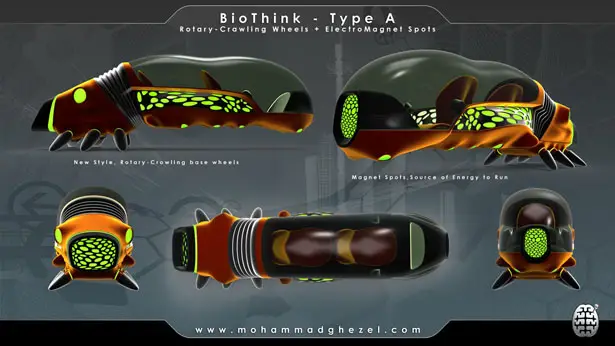 BioThink Futuristic Vehicle by Mohammad Ghezel