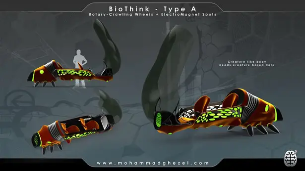 BioThink Futuristic Vehicle by Mohammad Ghezel