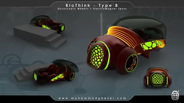 BioThink Futuristic Vehicle by Mohammad Ghezel