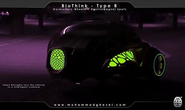 BioThink Futuristic Vehicle by Mohammad Ghezel