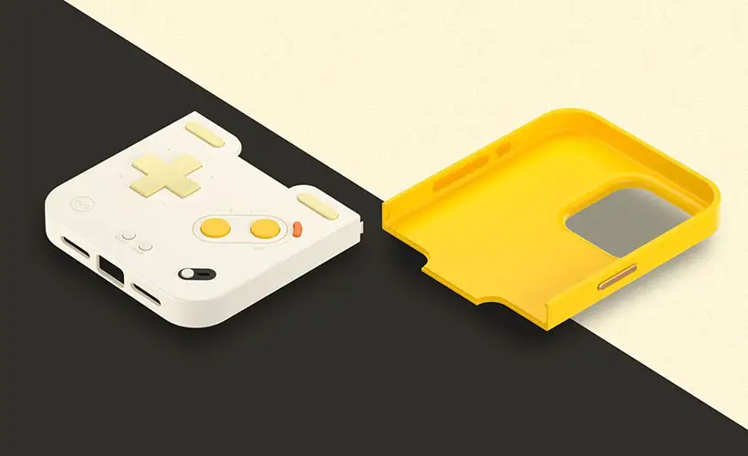 BitmoLab Game Baby iPhone 15 Case with Retro Gaming Superpowers
