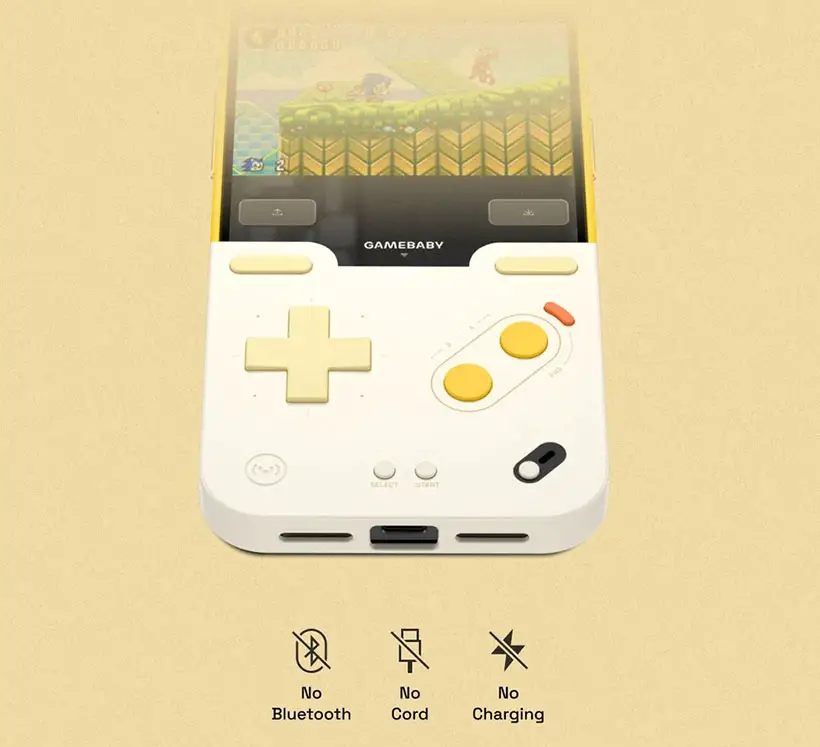 BitmoLab Game Baby iPhone 15 Case with Retro Gaming Superpowers