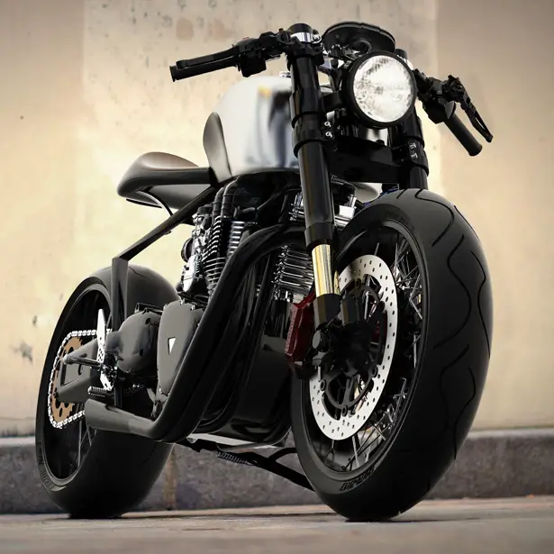 Black Shadow H-E Concept Motorcycle by Mark Norton Menéndez
