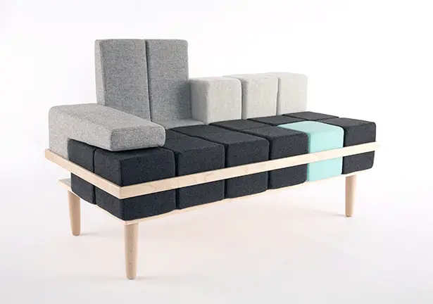 Bloc'd Sofa by Scott Jones