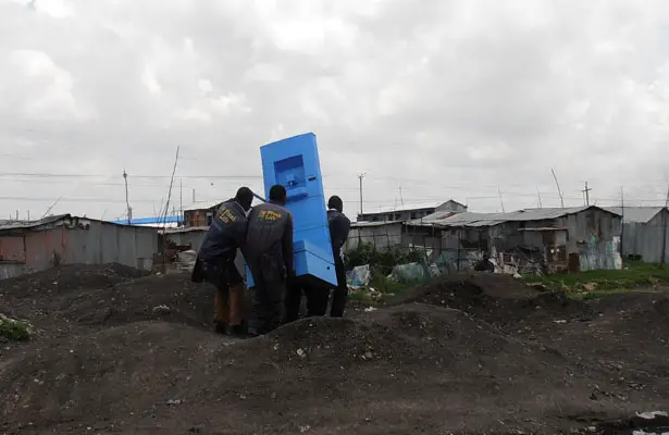 Blue Diversion Toilet for third world country by EOOS and Eawag