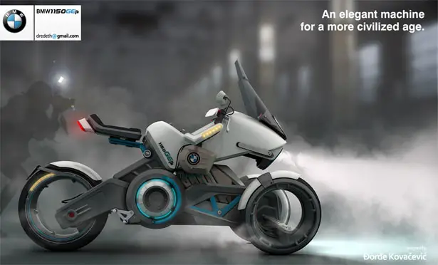 BMW 1150GEth Tesla Motion Electric Bike by Djordje Kovacevic