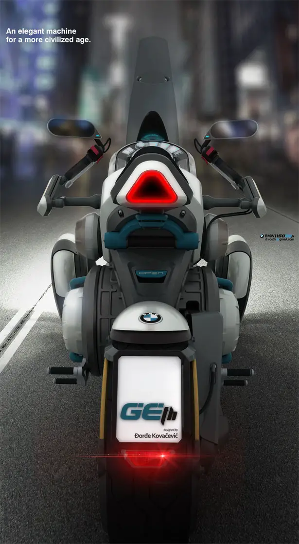 BMW 1150GEth Tesla Motion Electric Bike by Djordje Kovacevic