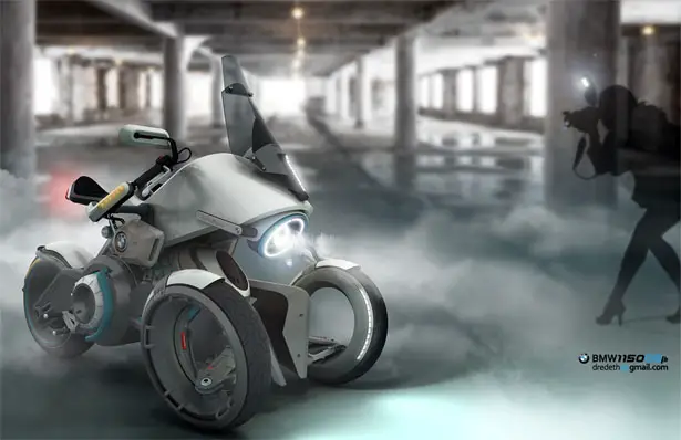 BMW 1150GEth Tesla Motion Electric Bike by Djordje Kovacevic