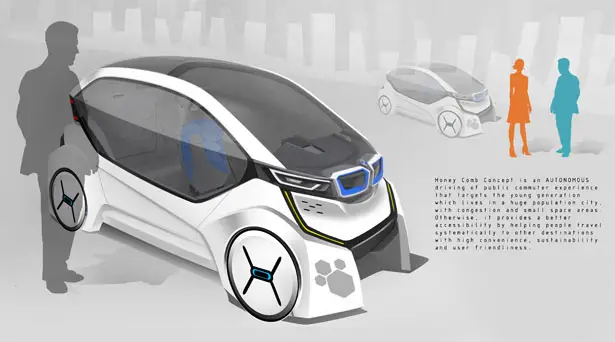 BMW Honey Comb Concept Car by Irfendy Mohamad and Qiudi Yang