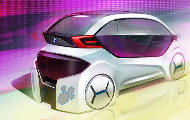 BMW Honey Comb Concept Car by Irfendy Mohamad and Qiudi Yang