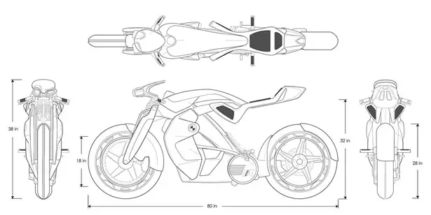 BMW iR Concept Motorcycle by Jordan Cornille