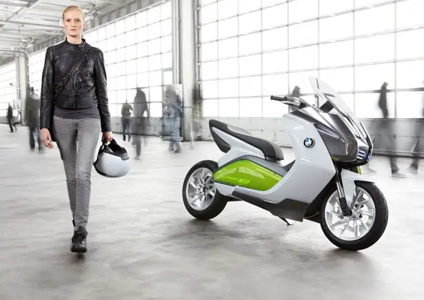 BMW Motorrad Concept E - BMW Electric Scooter