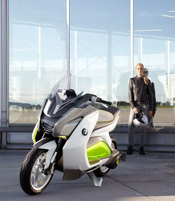 BMW Motorrad Concept E : BMW Electric Scooter for Future Urban Mobility