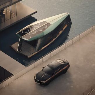 BMW Presents THE ICON Electric Watercraft Flies Above Water by Hydrofoils