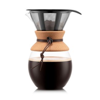 Beautiful Bodum Pour Over Coffee Maker with Permanent Stainless Steel Filter