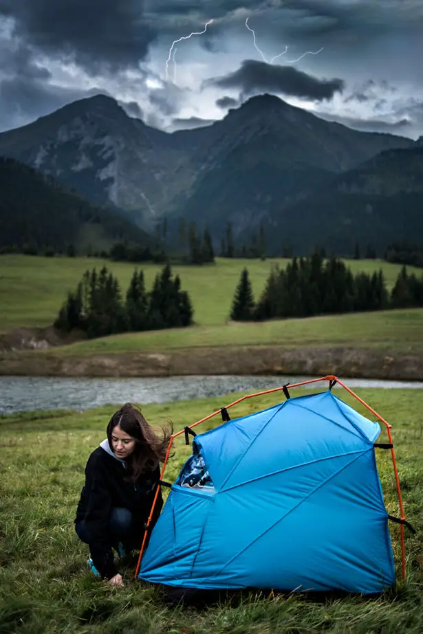 Bolt Tent - Mobile Lightning Protective Shelter by Kama Jania