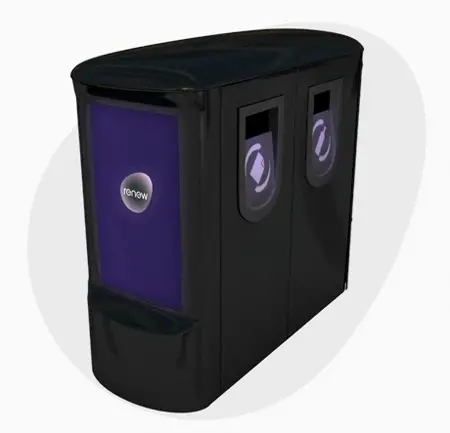 “Bombproof Bins” with LCD Screen Diplaying Informations by RenewSolution