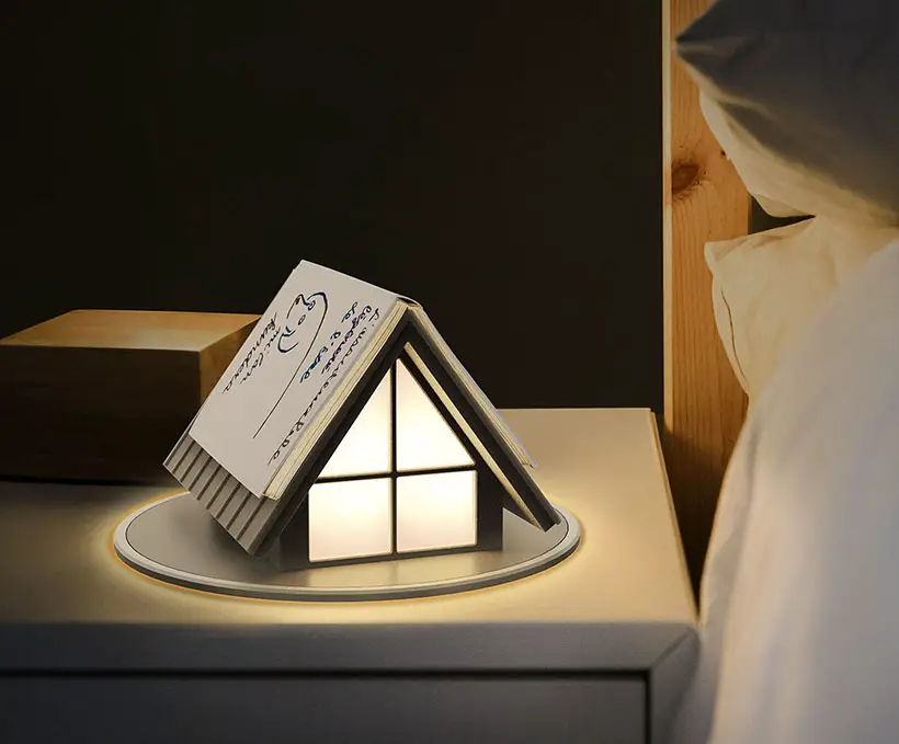 BOOF (Book On The Roof) Night Lamp by Eunae Ko and Janchi