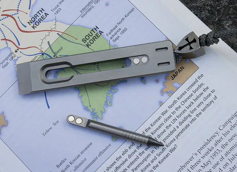 The BookBond Pen - Titanium Multitool Bookmark and a Pen in One