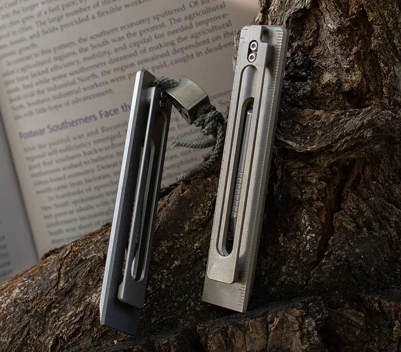 The BookBond Pen - Titanium Multitool Bookmark and a Pen in One