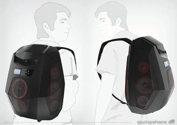 Boompack Boombox Backpack by Massimo Battaglia