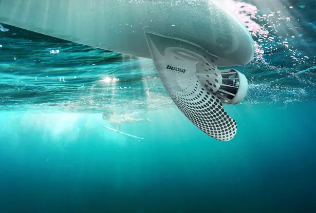 Boost Surfing Electric Fin for Surfboards Gives You Speeds Up to 11mph