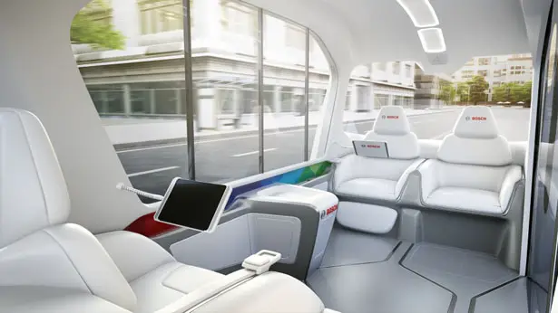 Bosch Shuttle Mobility of The Future - Futuristic e-Shuttle Service System