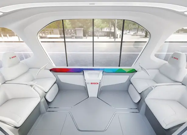 Bosch Shuttle Mobility of The Future - Futuristic e-Shuttle Service System