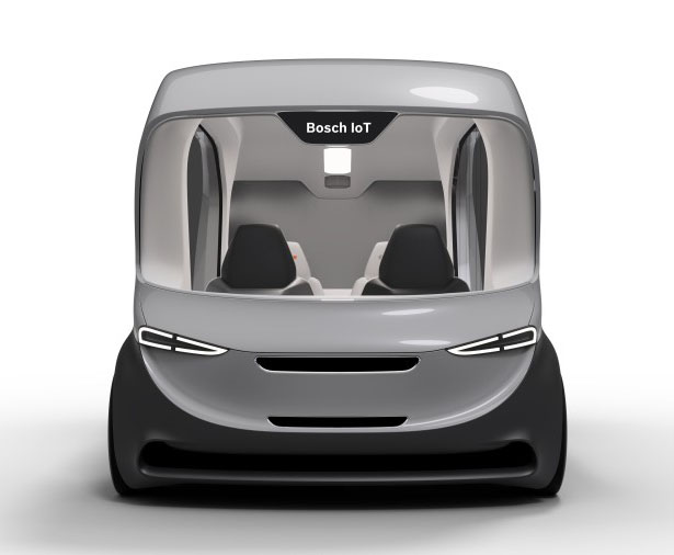 Bosch Shuttle Mobility of The Future - Futuristic e-Shuttle Service System