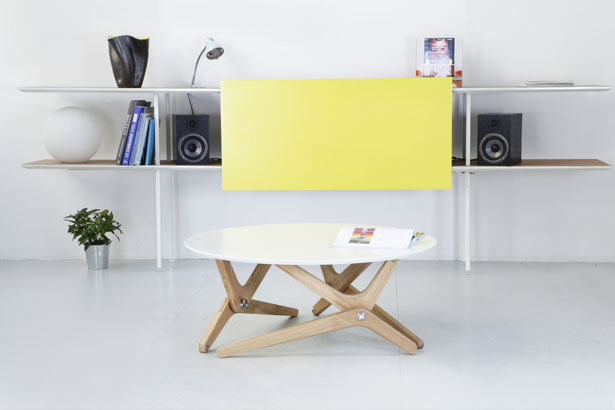 Boulon Blanc Transformable Table