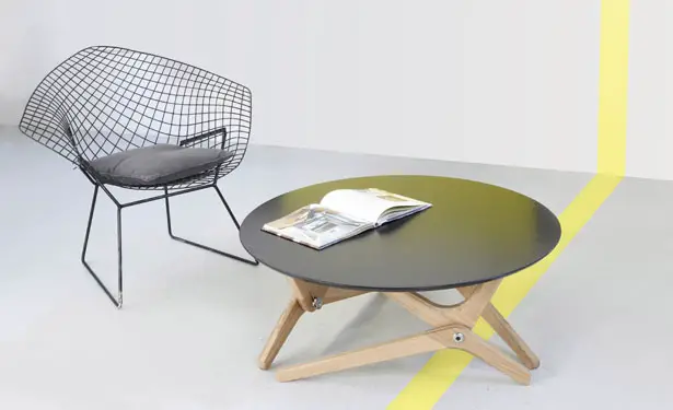 Boulon Blanc Transformable Table