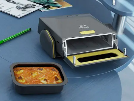 BrainWave Desktop Microwave Oven Heats Your Meals On Your Table