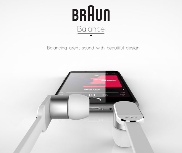 Braun Balance Concept Earphones by Chris Rackett