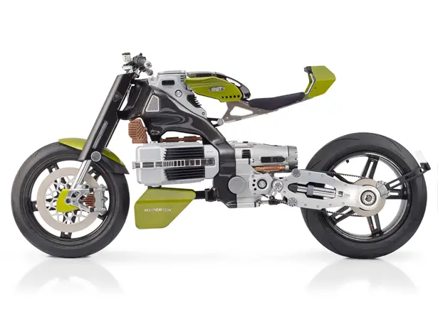 Futuristic BST HyperTEK Electric Motorcycle