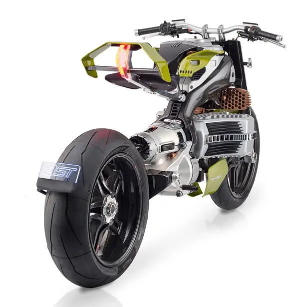 Futuristic BST HyperTEK Electric Motorcycle