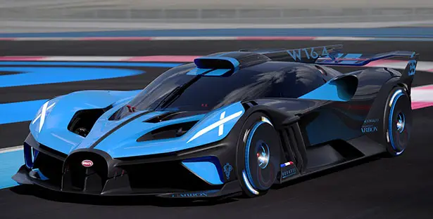 the BUGATTI Bolide - Radically Light Race Car