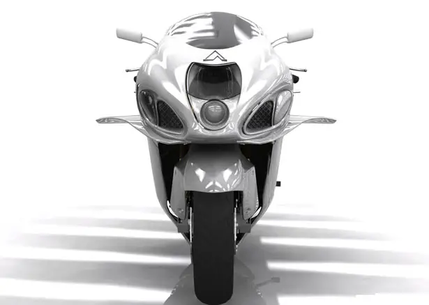 Bullet Flying Superbike Has Been Designed With Four Short Wings, a Tail Fin, and Compact Jet Engine