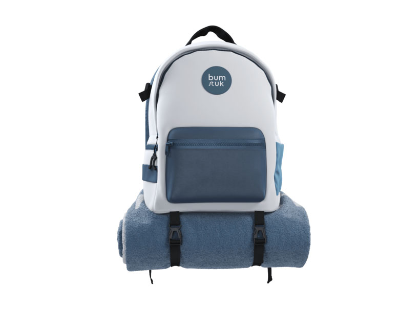 Bum Ruk - Backpack with Recliner for Beach Bums